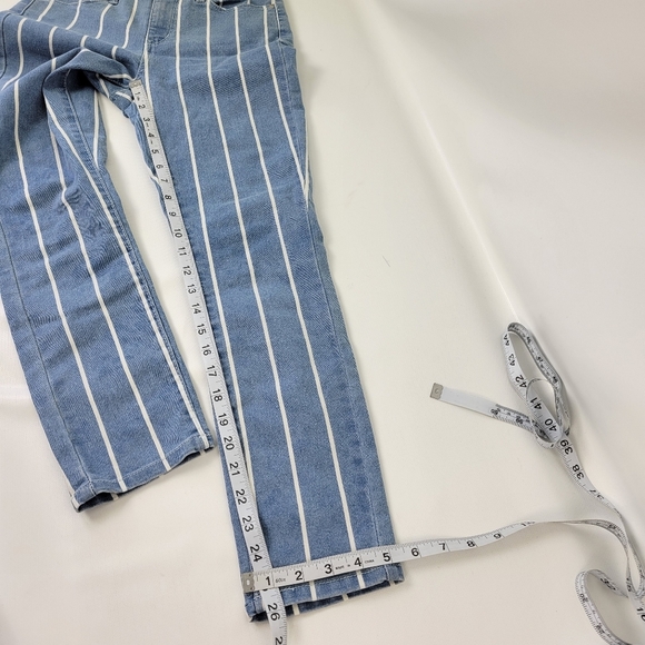 RSQ Striped Jeans Cali High Rise Sz 0/24 NWOT - Picture 7 of 13